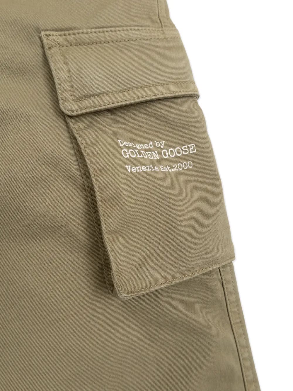 buttoned cargo trousers