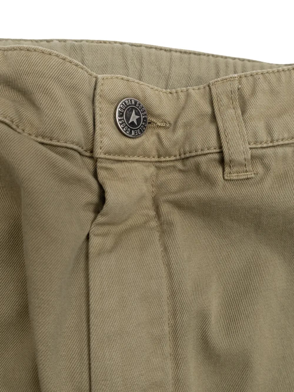 buttoned cargo trousers