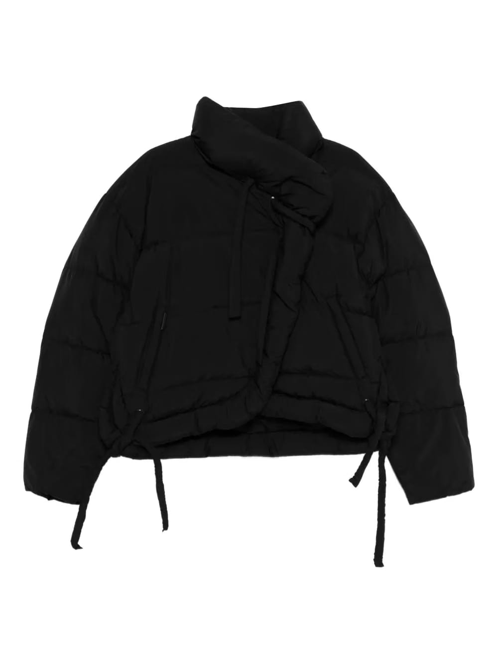 drawstring puffer jacket