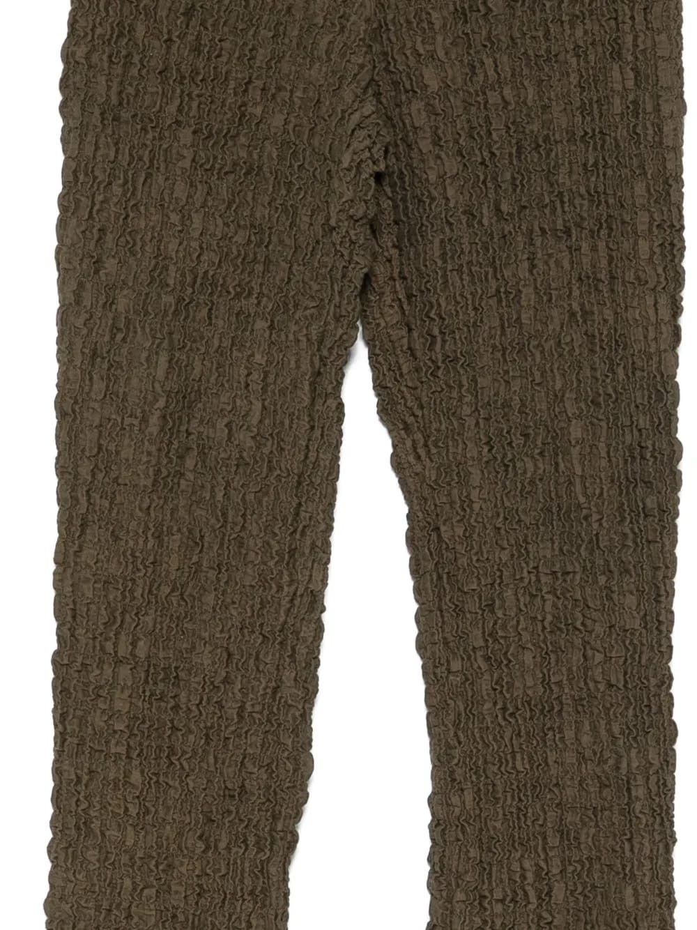 seersucker-texture trousers