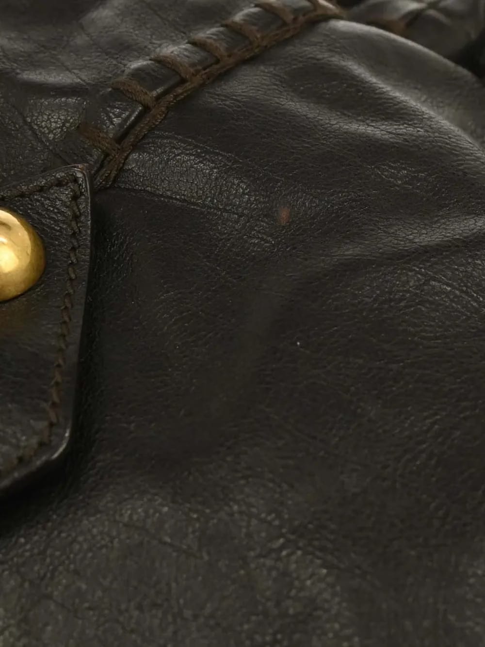 2000s medium leather bag