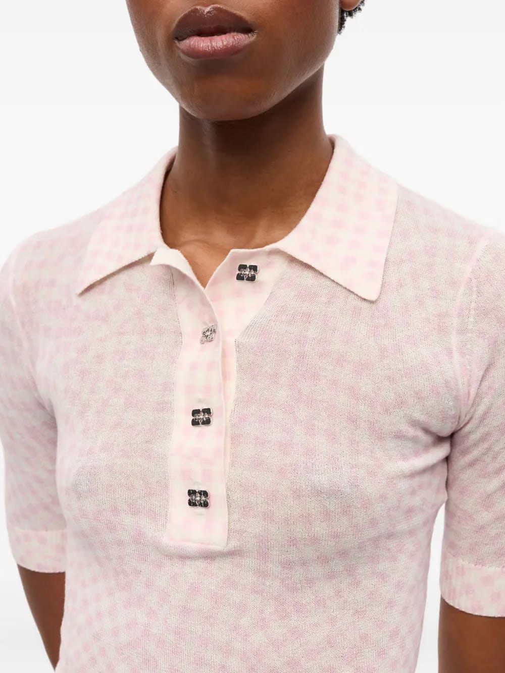 patterned-jacquard top