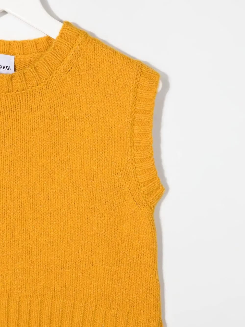 crew-neck knitted top