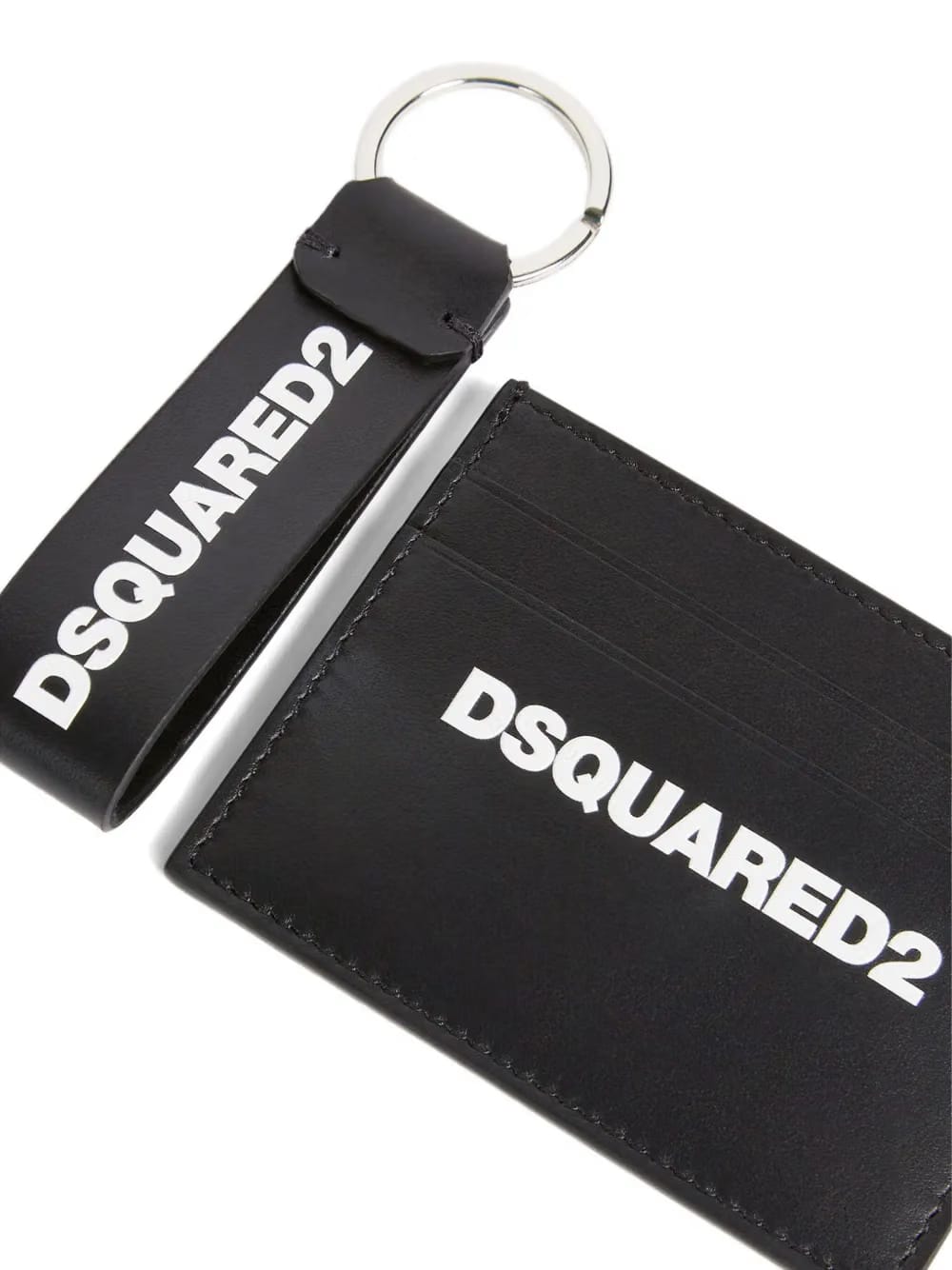 logo-print card holder set