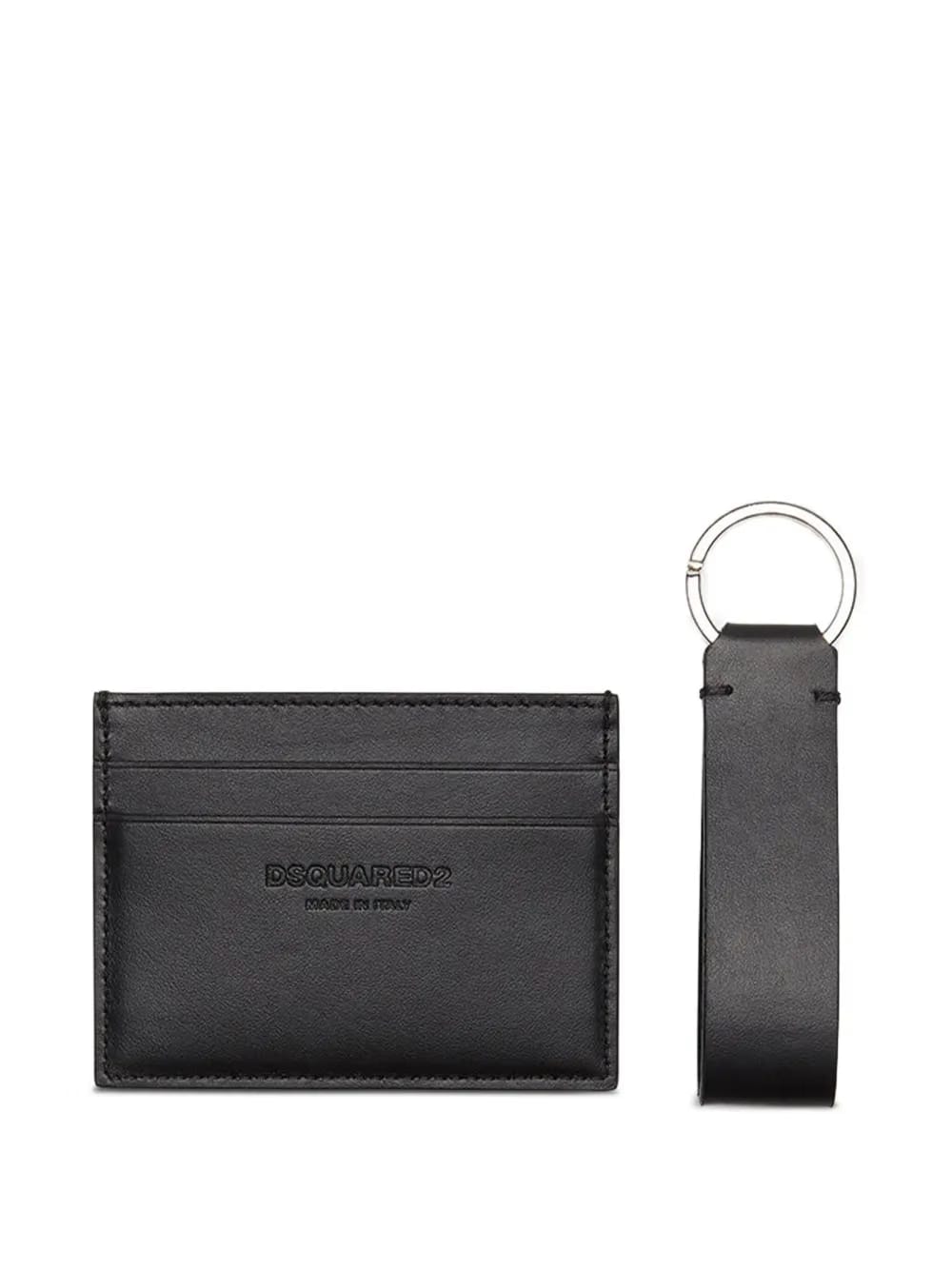 logo-print card holder set