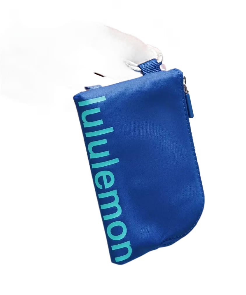 Lululemon Clippable Card Pouch Galactic Cobalt/Tropics Tone