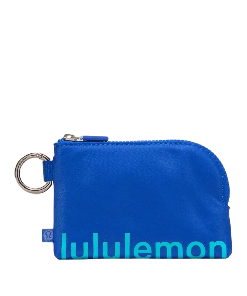 Lululemon Clippable Card Pouch Galactic Cobalt/Tropics Tone