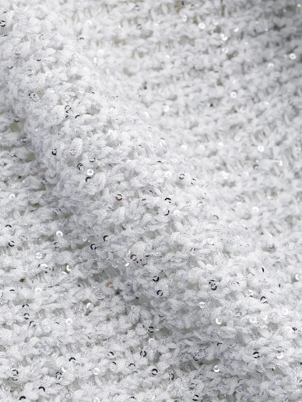 pearl and sequin embellished knitted dress