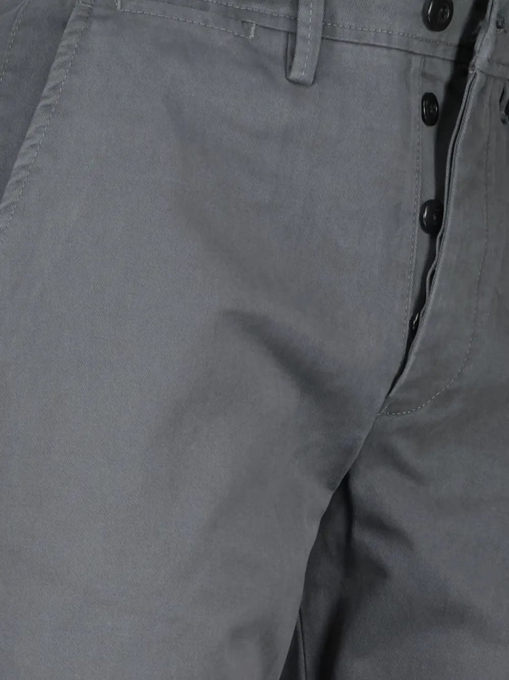 button-fastening chino trousers