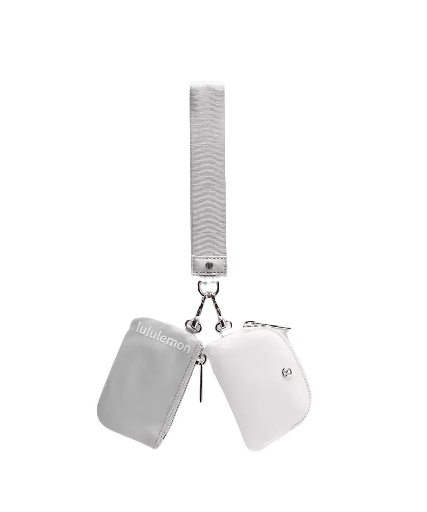 Lululemon Dual Pouch Wristlet Silver Drop/Vapor