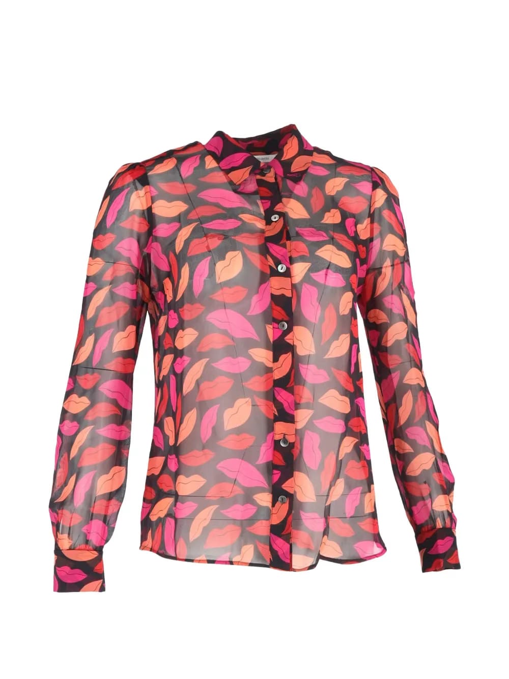 Mariah printed silk blouse