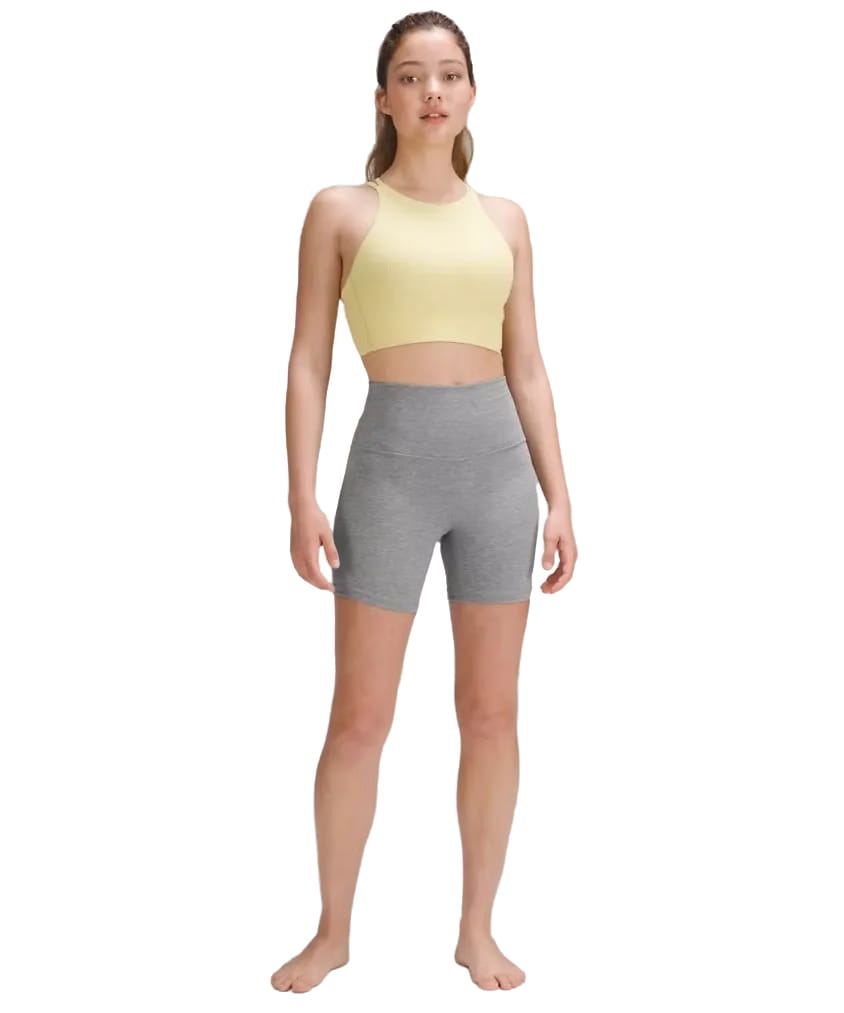 Lululemon Align High-Rise Shorts 6" Heathered Core Medium Grey