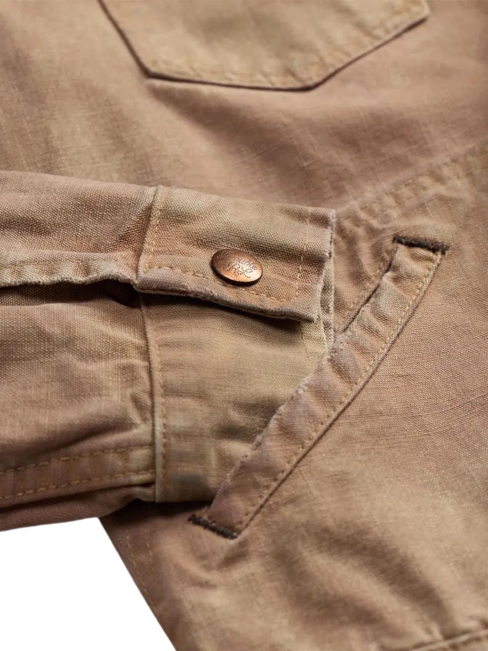 chest-pocket cotton shirt jacket