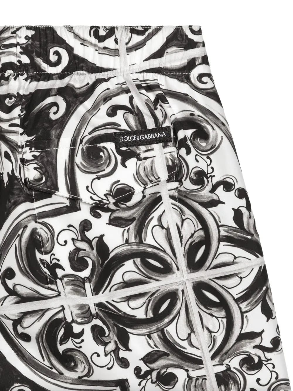 Majolica-print swim shorts