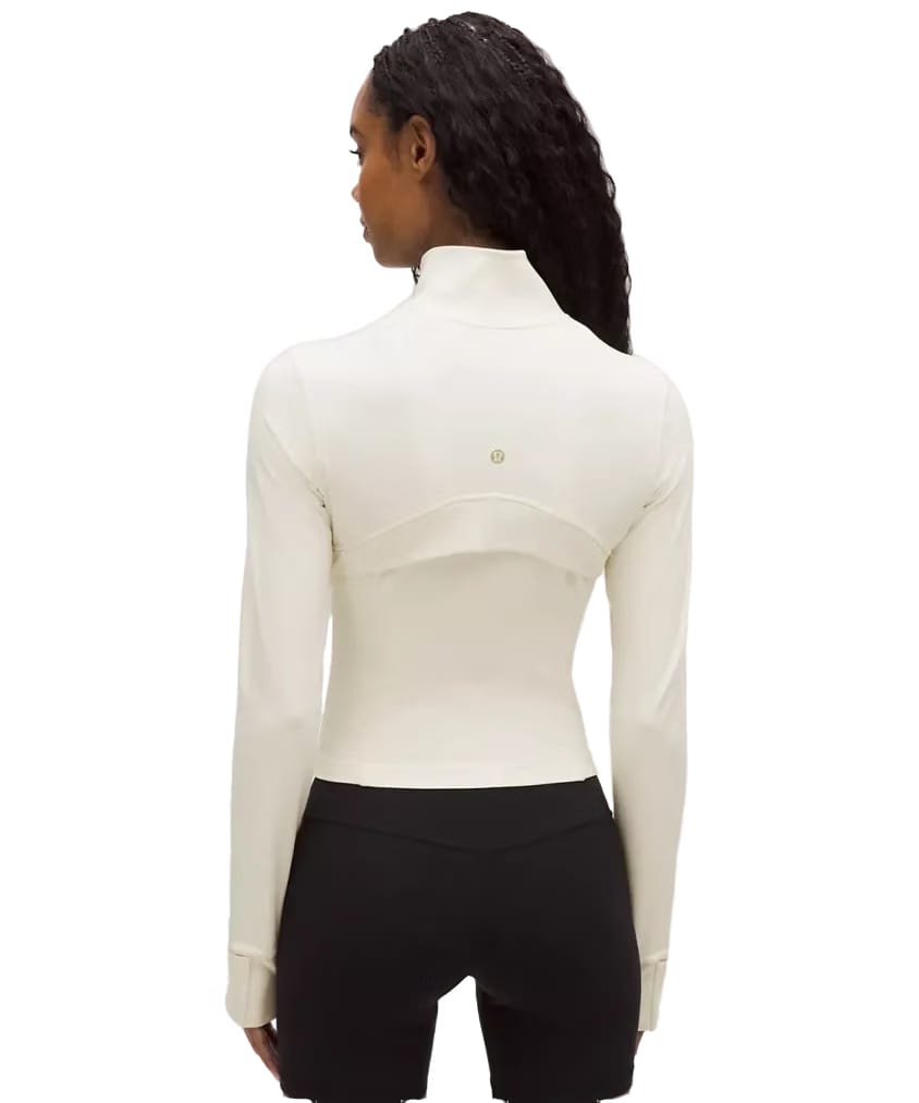 Lululemon Define Cropped Jacket Nulu Light Ivory/Gold