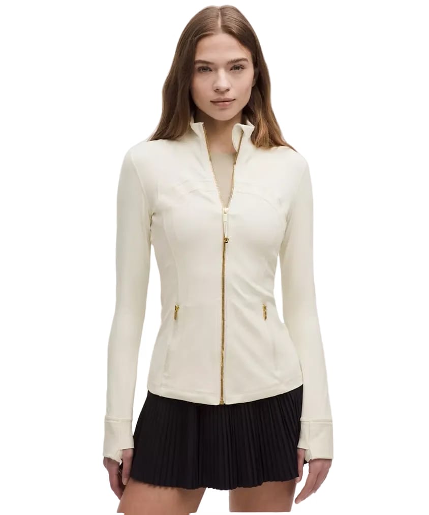 Lululemon Define Jacket Nulu Light Ivory/Gold