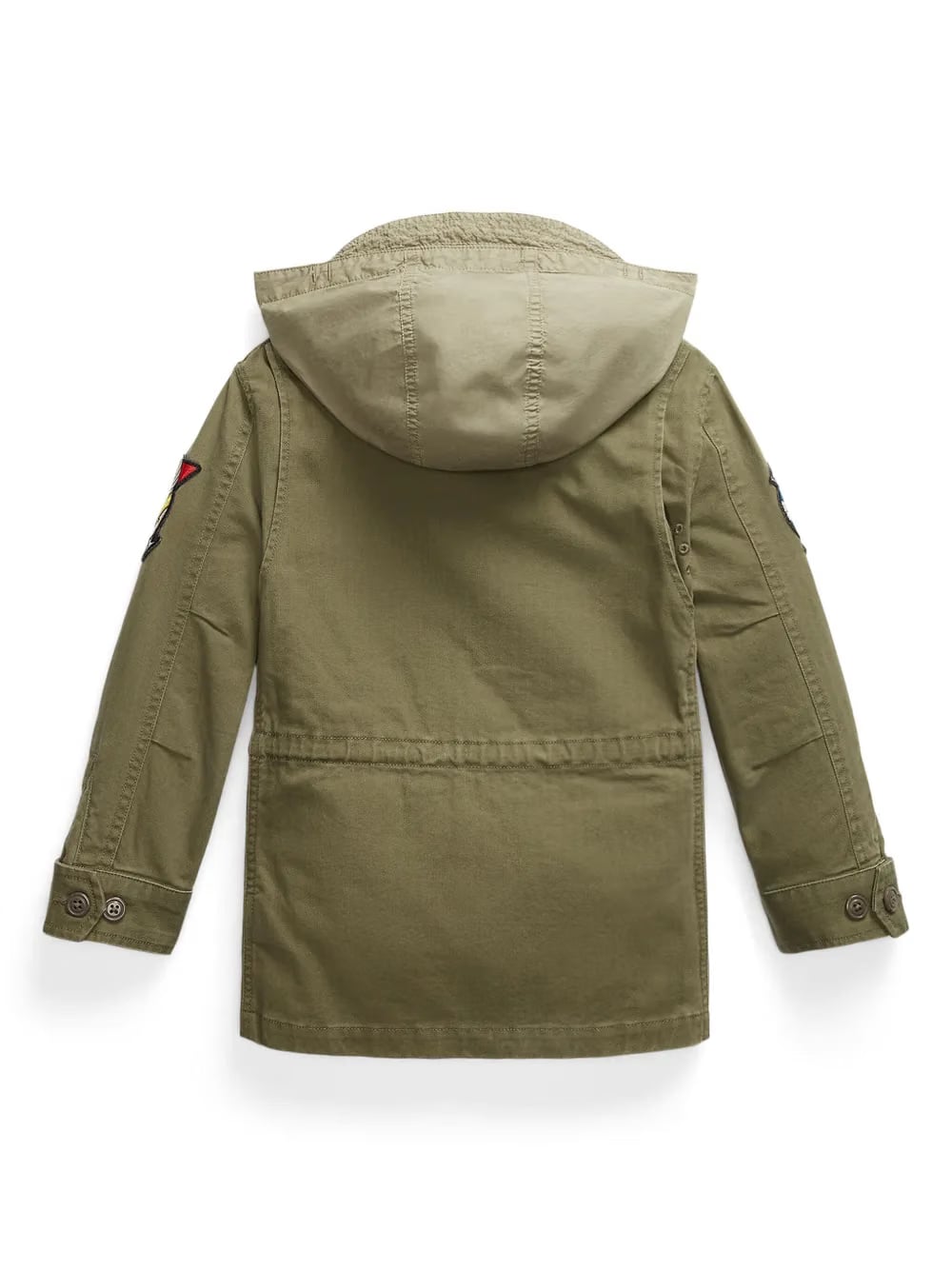 hooded patchwork jacket