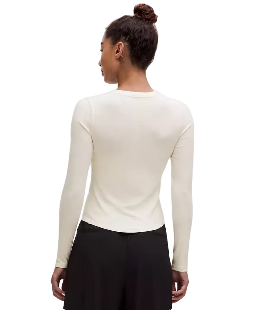 Lululemon Hold Tight Long-Sleeve Henley Light Ivory