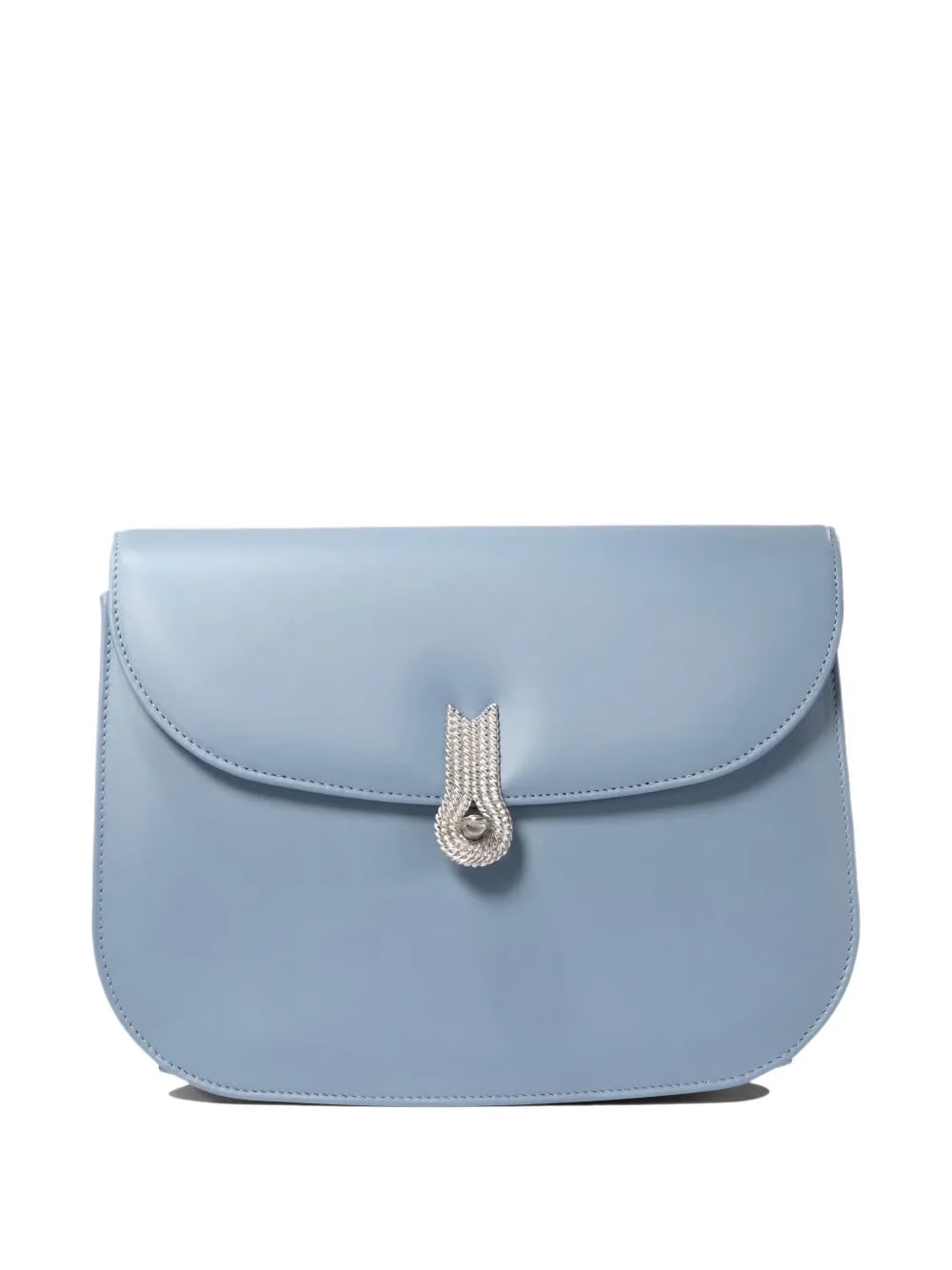 small crystal-embellished flap shoulder bag