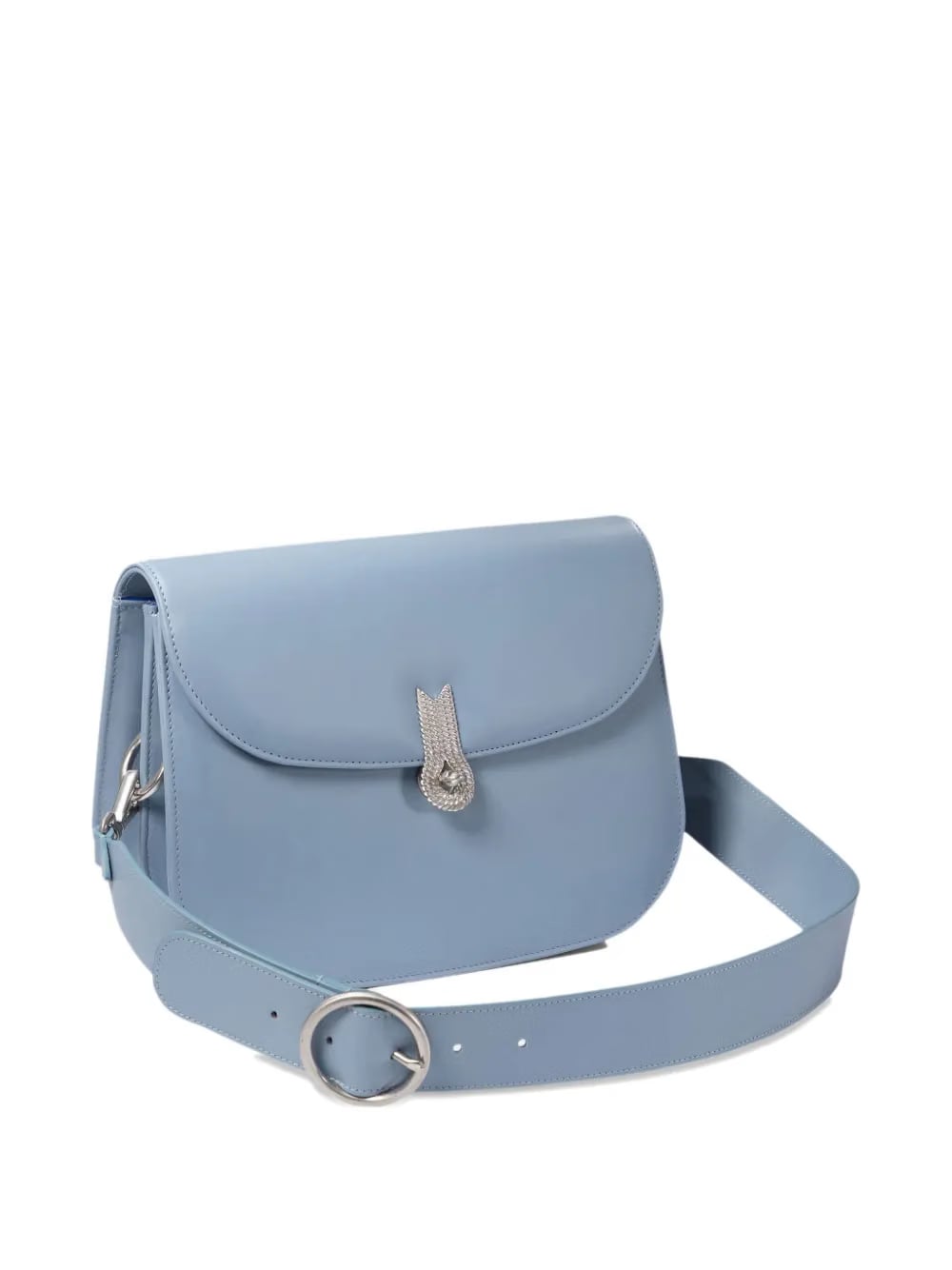 small crystal-embellished flap shoulder bag