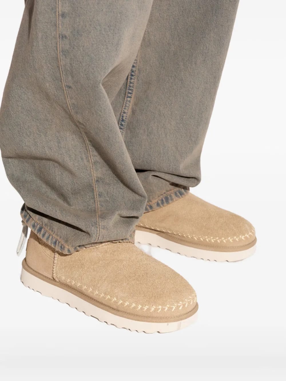 Ultra Mini stitched boots