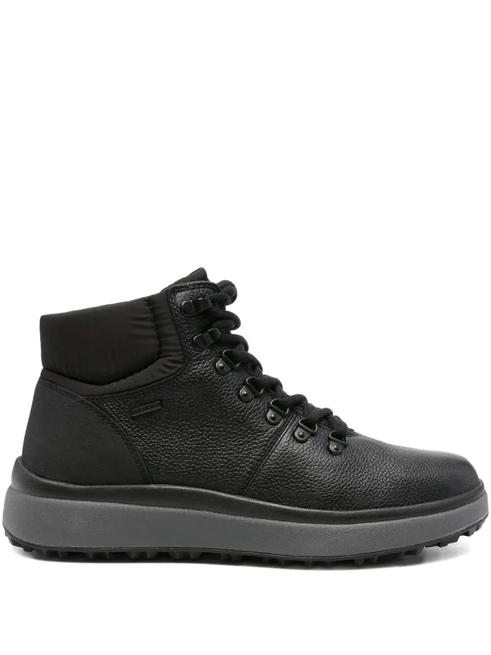 Granito + Grip lace-up padded collar boots