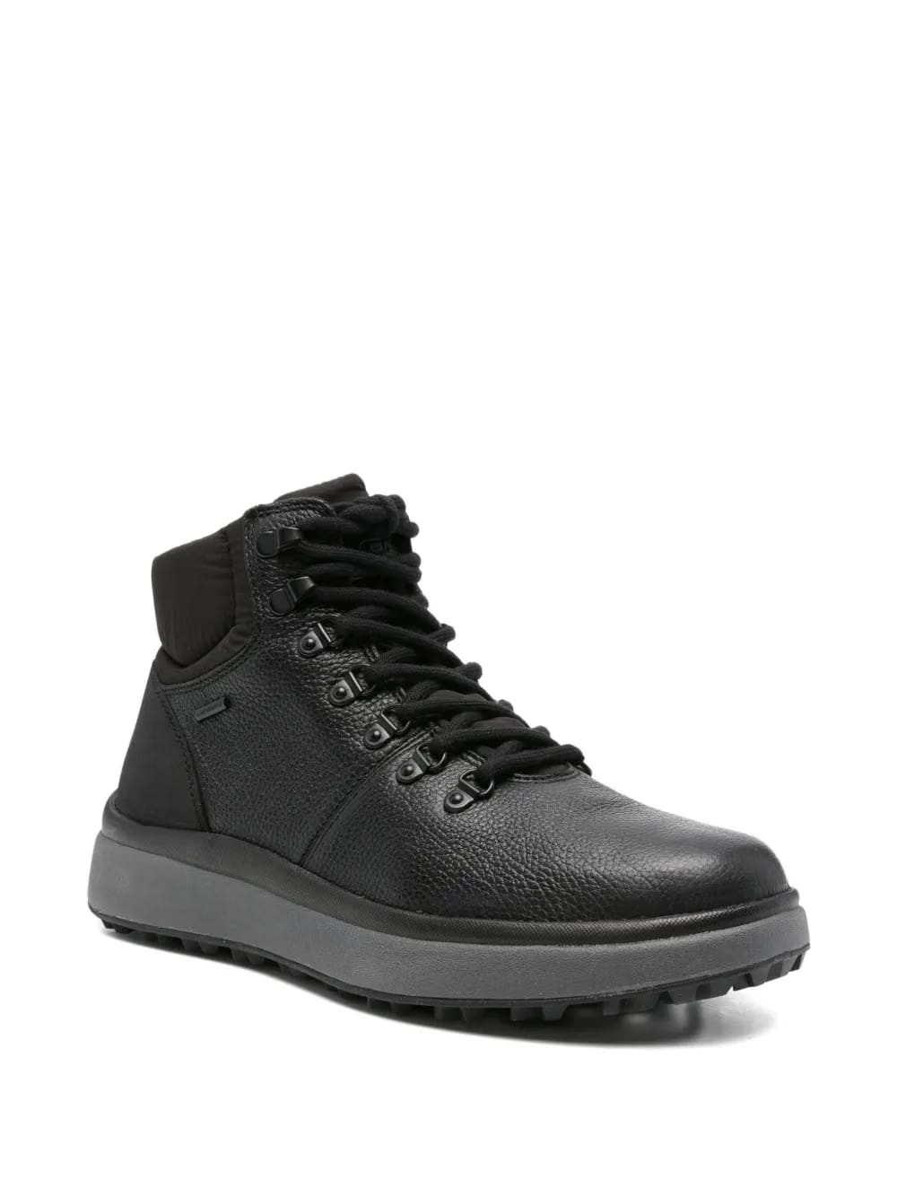 Granito + Grip lace-up padded collar boots
