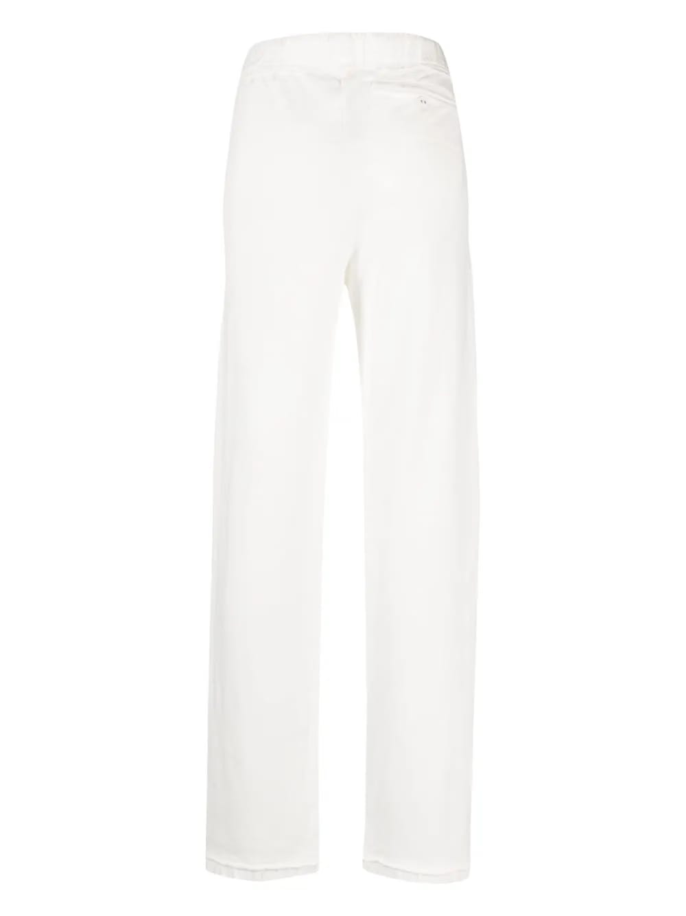 high-waisted tie-fastening trousers