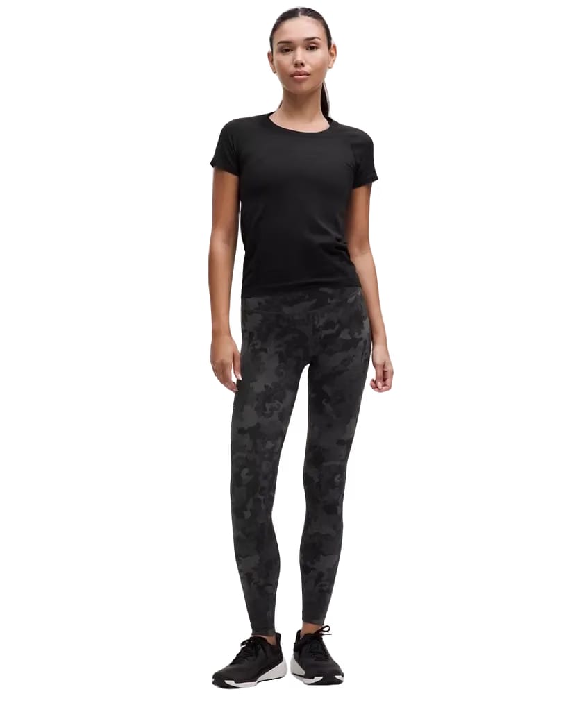 Lululemon Wunder Train High-Rise Tight 28" Hidden Heritage Lace Black Multi