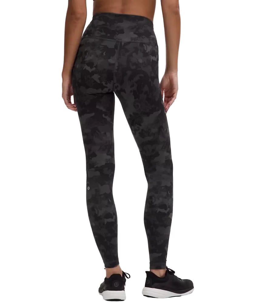 Lululemon Wunder Train High-Rise Tight 28" Hidden Heritage Lace Black Multi