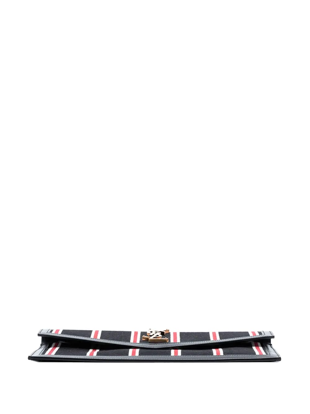 2021 Canvas Striped Uptown Pouch clutch bag