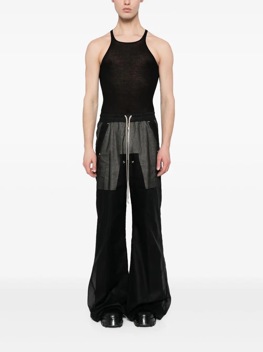 Bela wide-leg cotton trousers