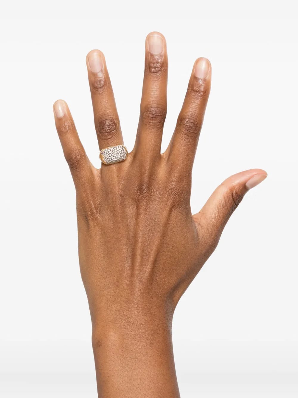 18K yellow gold and diamond ring
