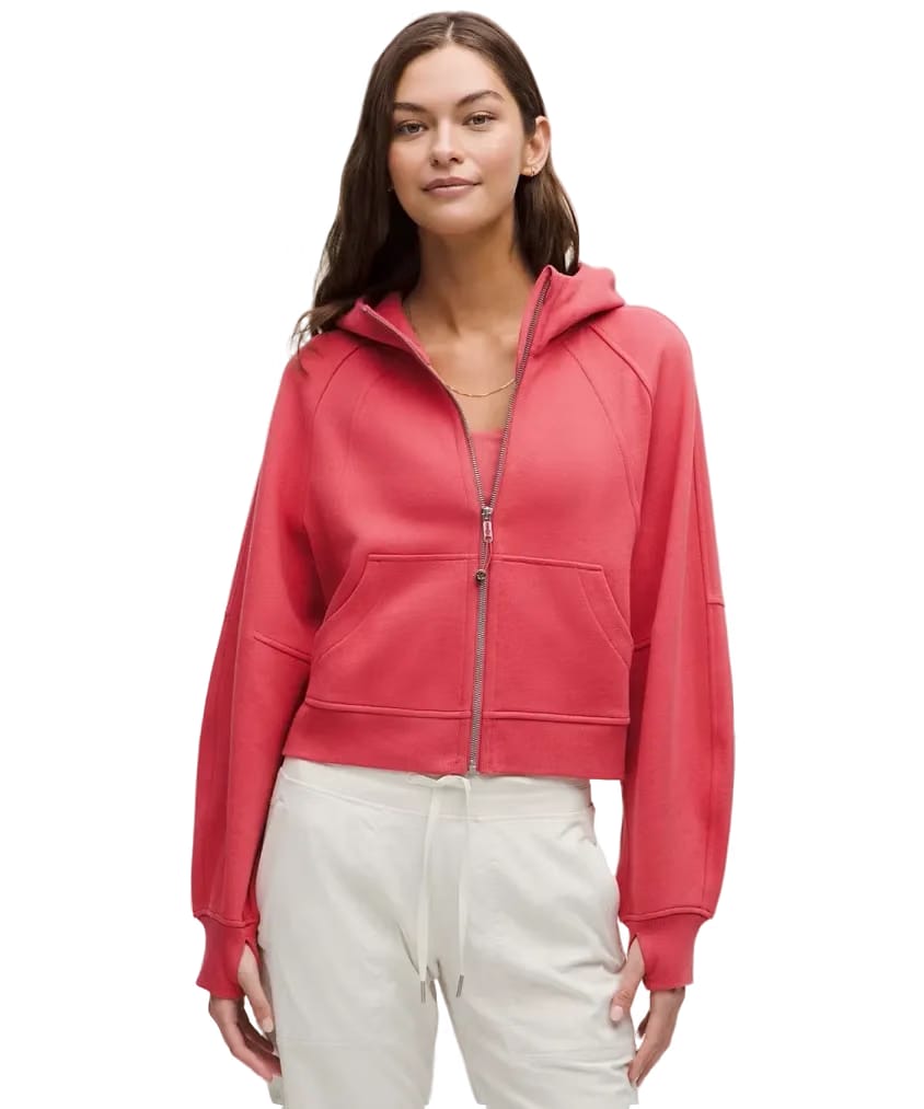 Lululemon Scuba Oversized Full-Zip Hoodie Desert Red
