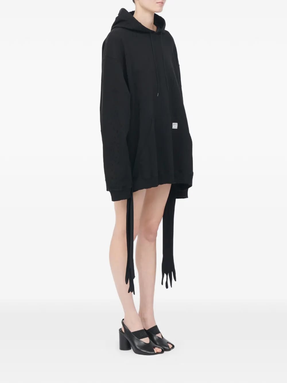 hooded mini dress