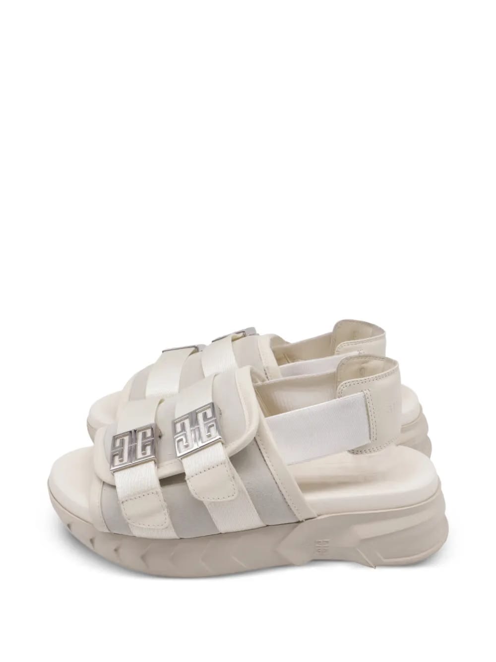 Marshmallow buckle sandals