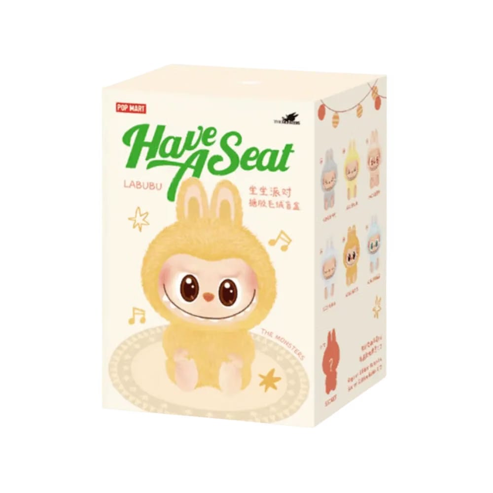Pop Mart Labubu The Monsters Have a Seat Vinyl Plush Sealed Case Pack of 1