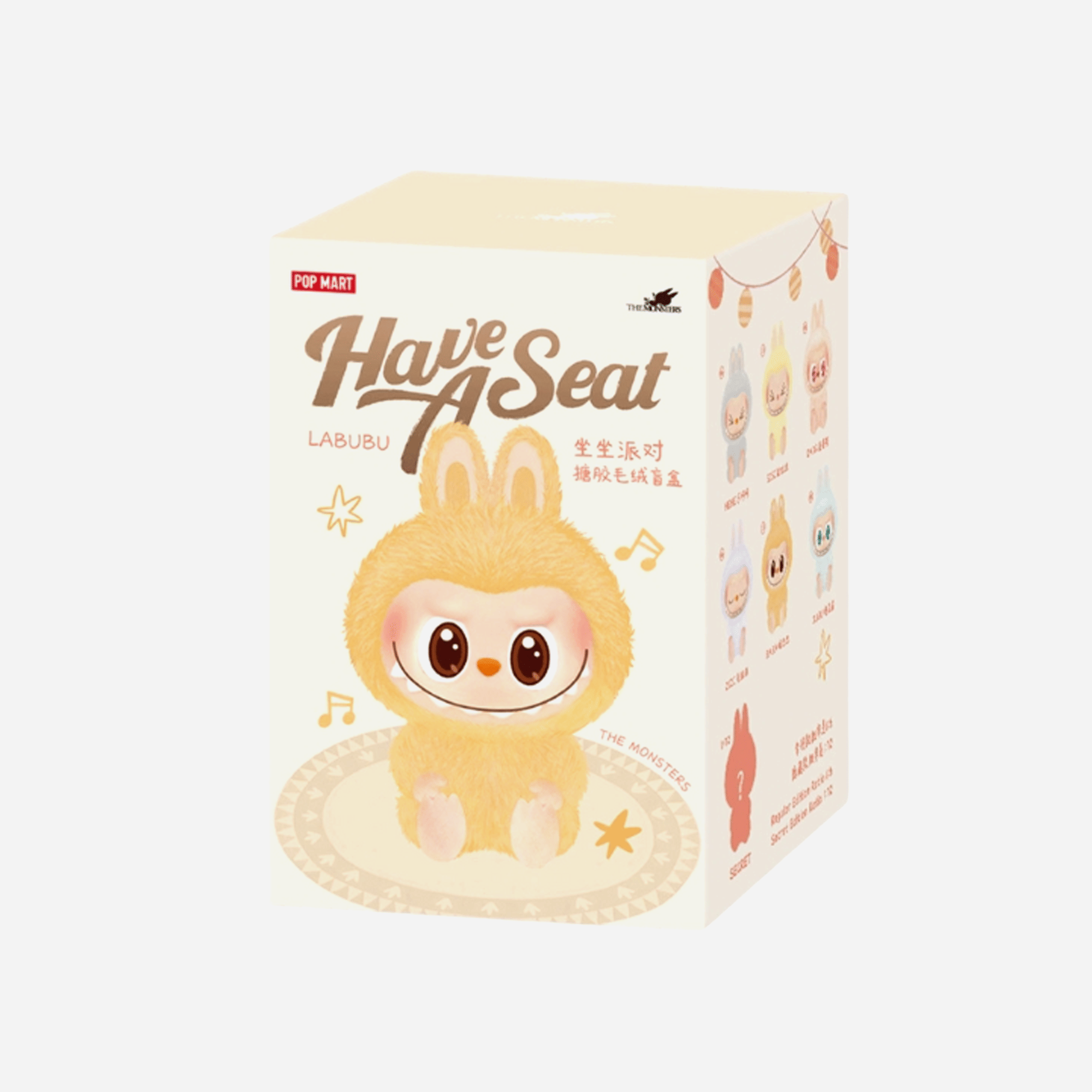 Pop Mart Labubu The Monsters Have a Seat Vinyl Plush Sealed Case Pack of 1