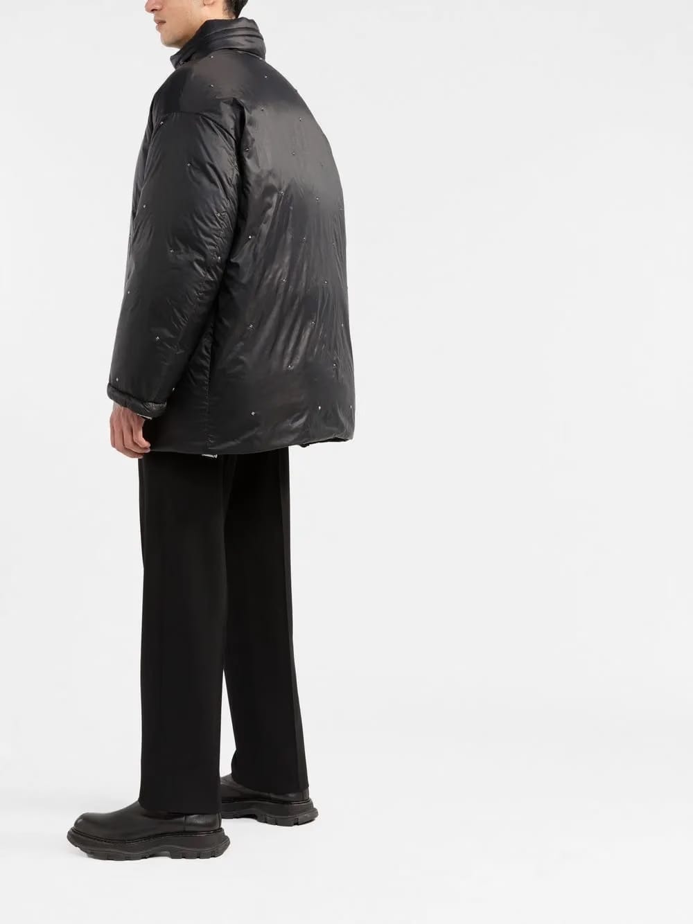 reversible Rockstud puffer jacket