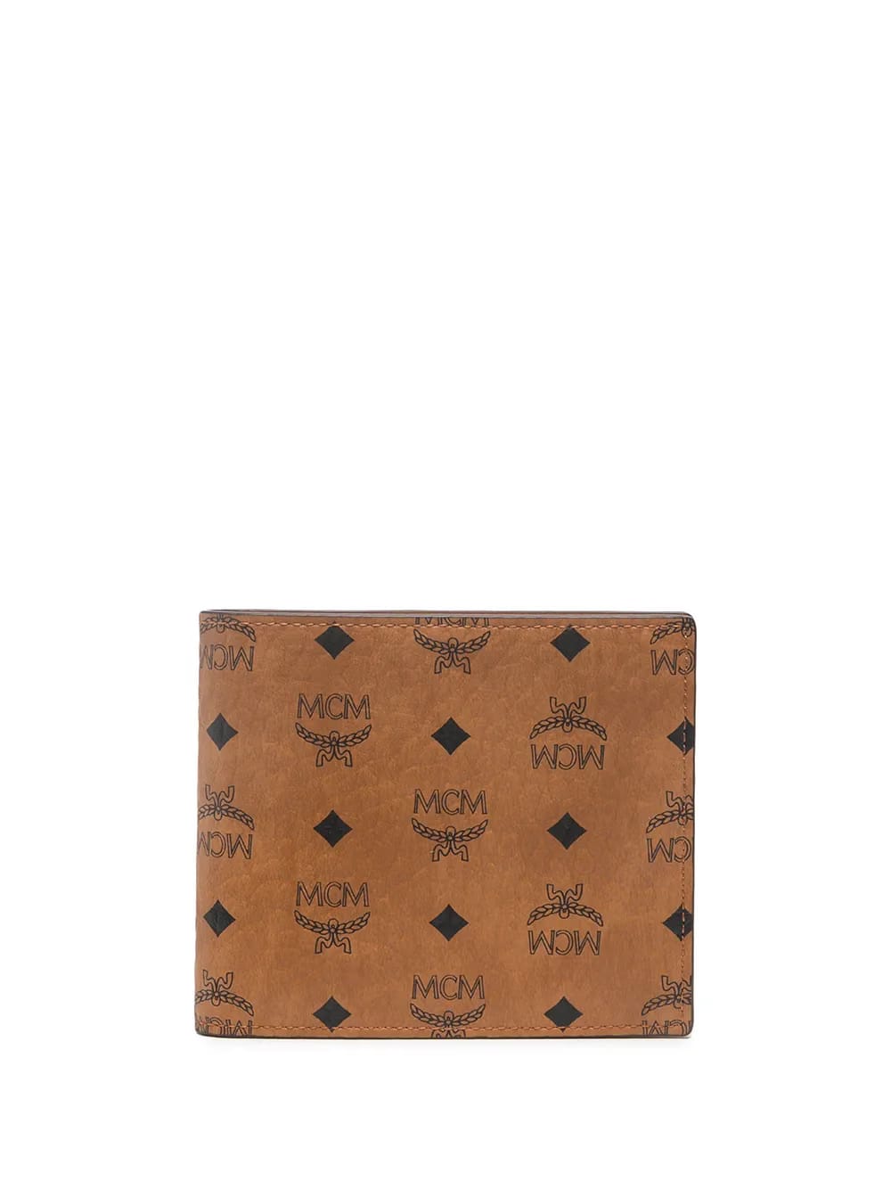 Visetos-print billfold wallet