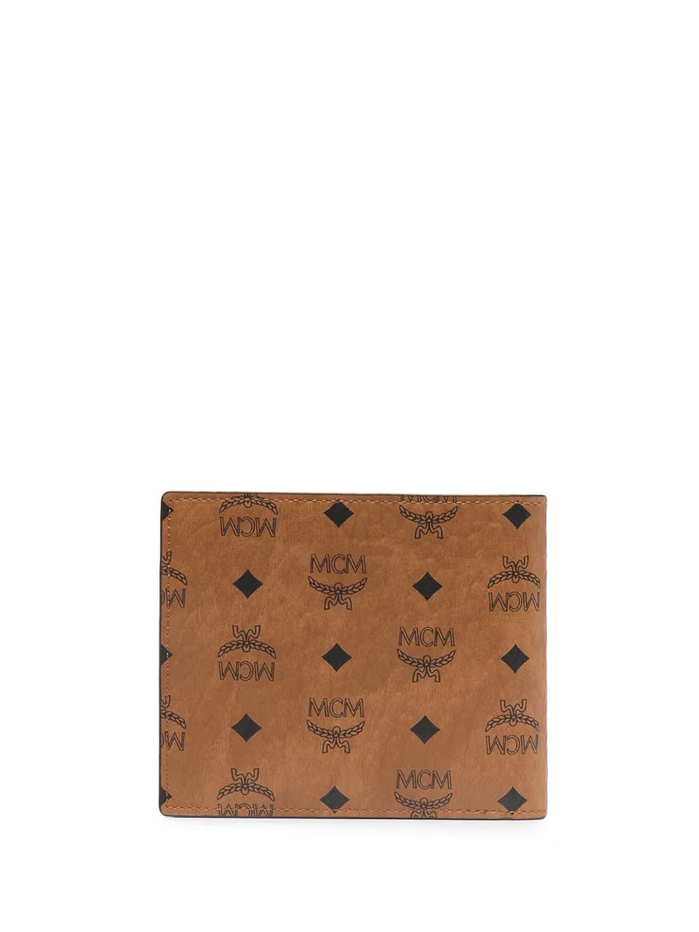 Visetos-print billfold wallet