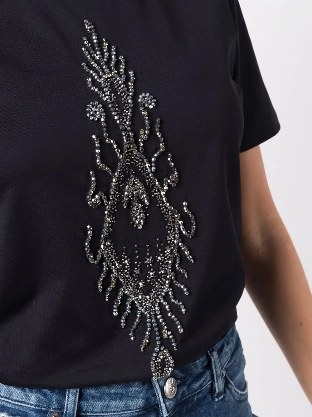 bead-embellished cotton T-Shirt