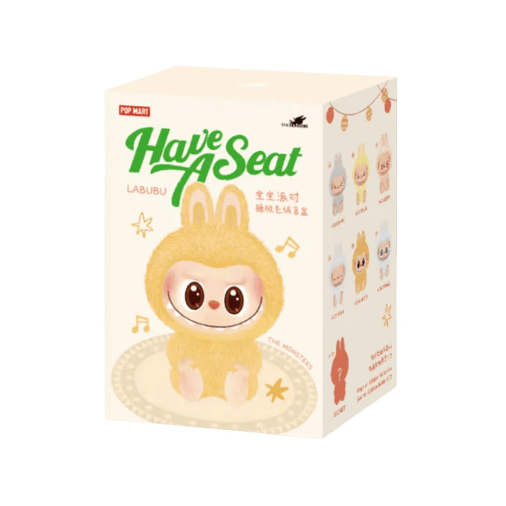 Pop Mart Labubu The Monsters Have a Seat Vinyl Plush Sealed Case (6 Blind Boxes)