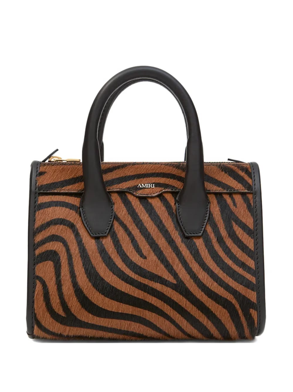 micro Triangle Zebra tote bag