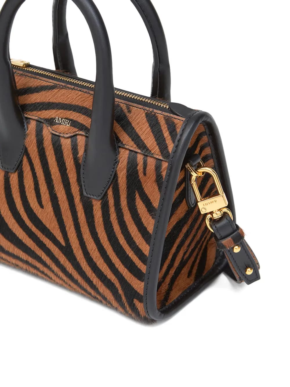 micro Triangle Zebra tote bag