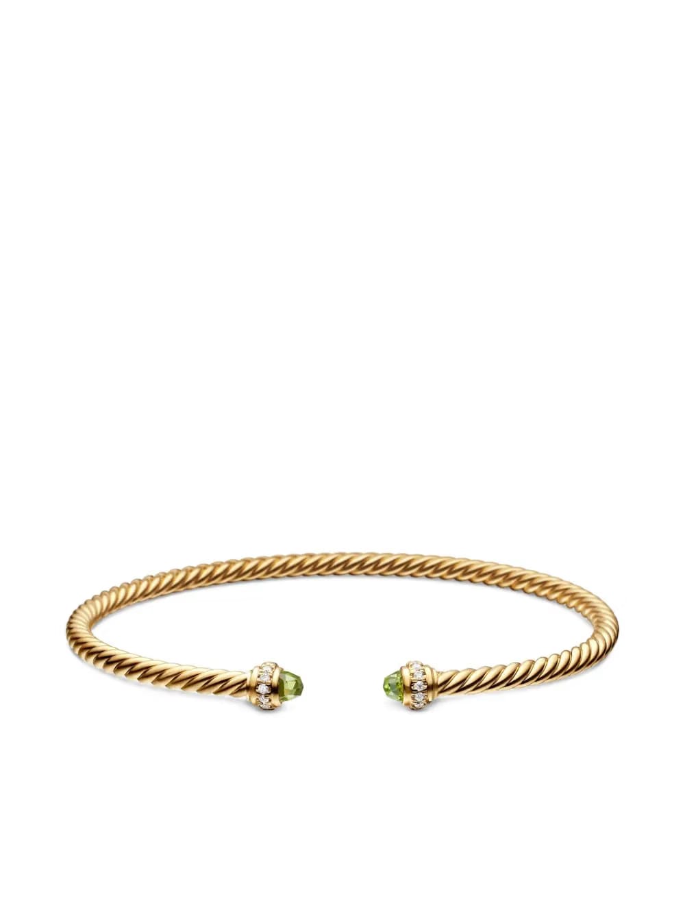 18kt yellow gold Classic Cablespira diamond bracelet (3mm)