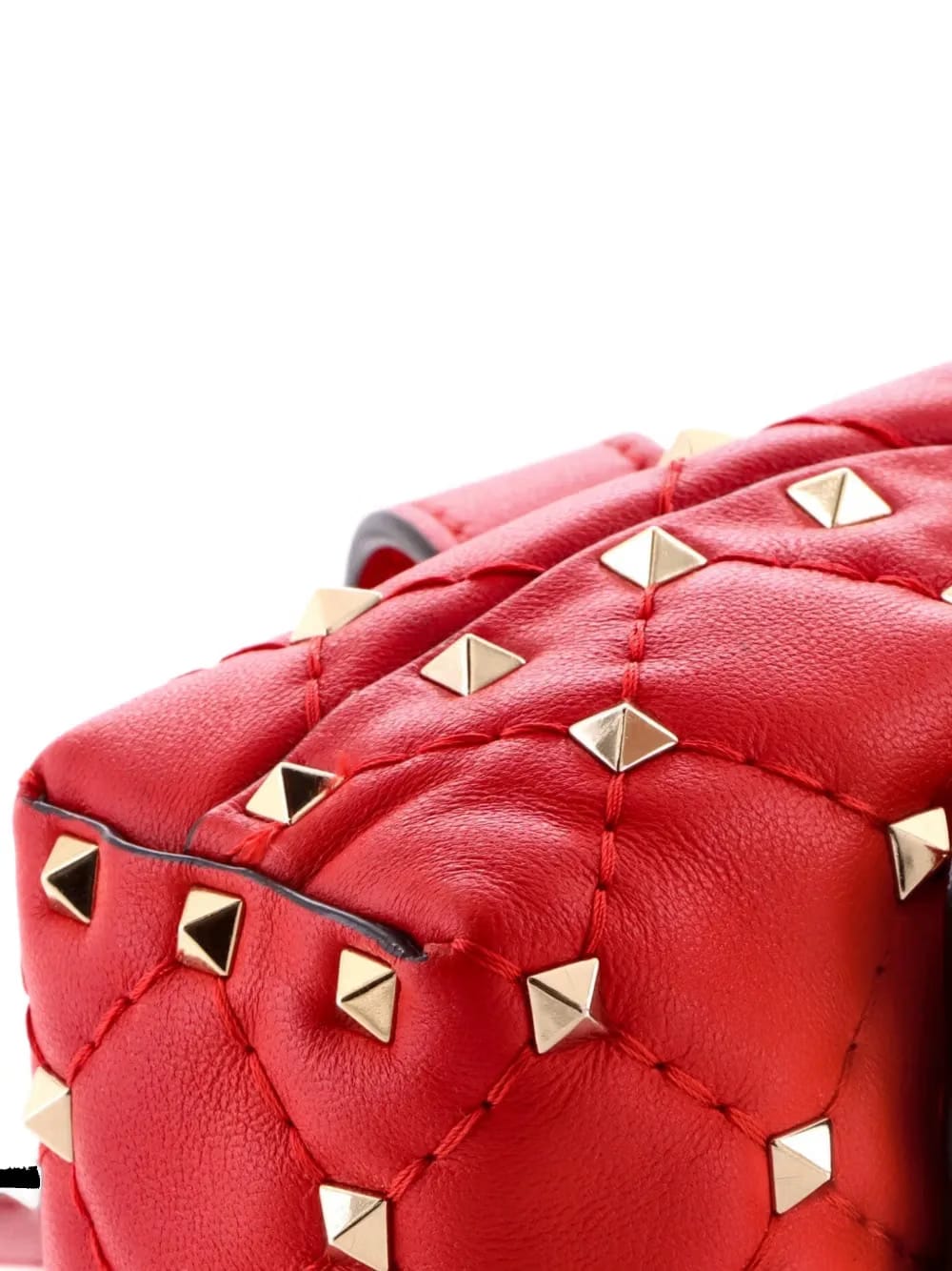 Rockstud Spike Turnlock Quilted Leather belt bag