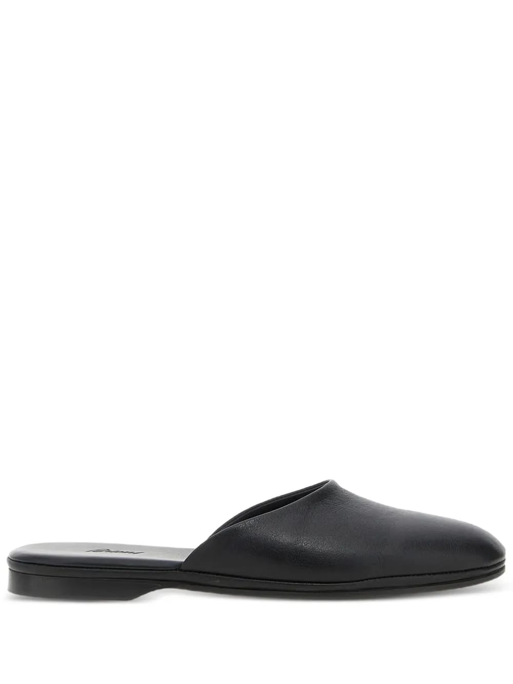 leather almond-toe mules