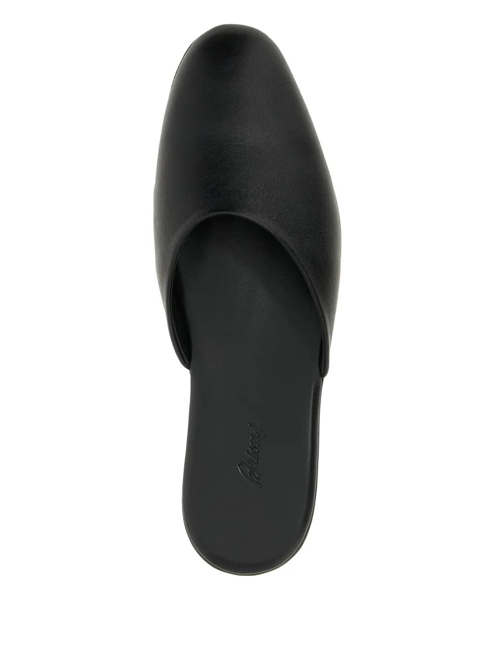 leather almond-toe mules
