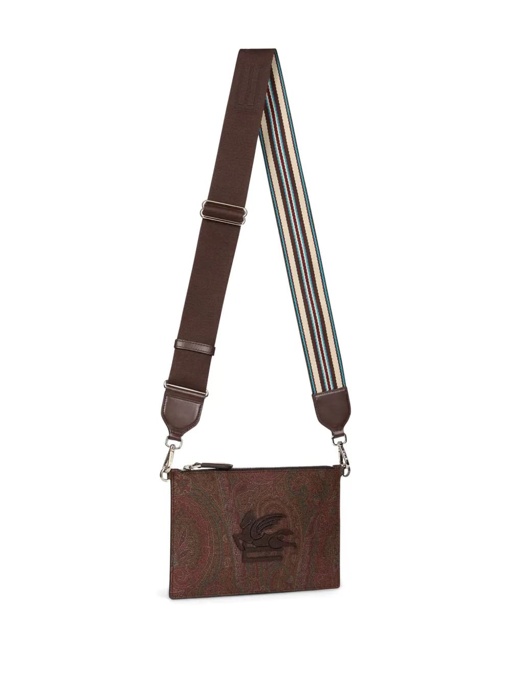 Pegaso-motif shoulder bag